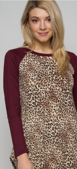 Animal print tunic with elbow patch on long sleeve - Picture 4 of 4
